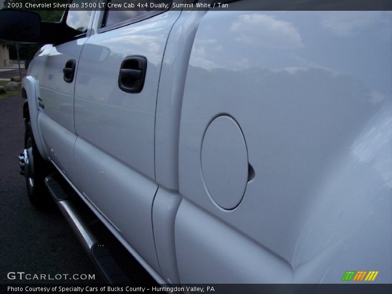 Summit White / Tan 2003 Chevrolet Silverado 3500 LT Crew Cab 4x4 Dually