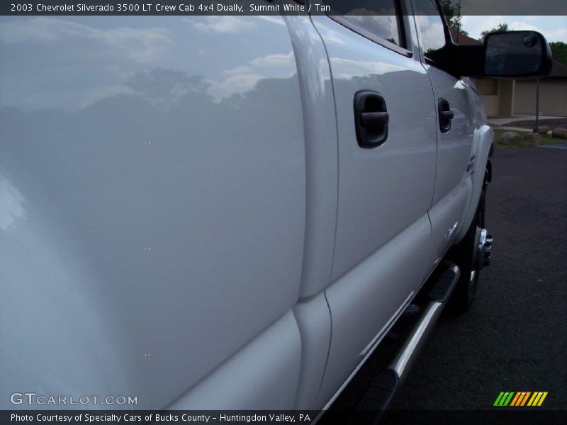 Summit White / Tan 2003 Chevrolet Silverado 3500 LT Crew Cab 4x4 Dually