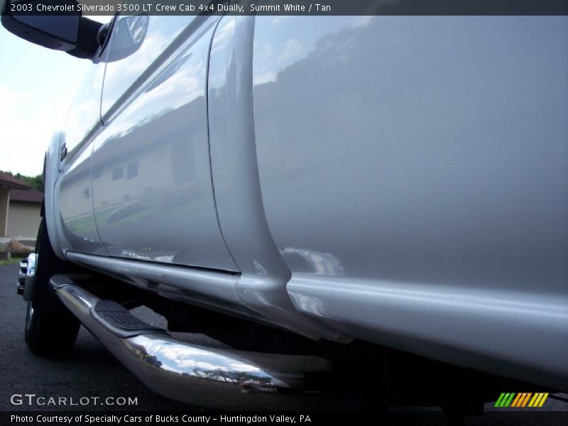 Summit White / Tan 2003 Chevrolet Silverado 3500 LT Crew Cab 4x4 Dually