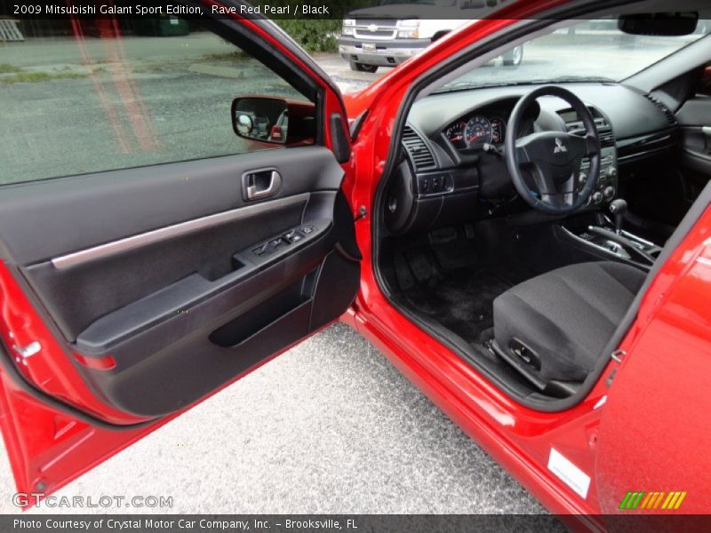 Rave Red Pearl / Black 2009 Mitsubishi Galant Sport Edition