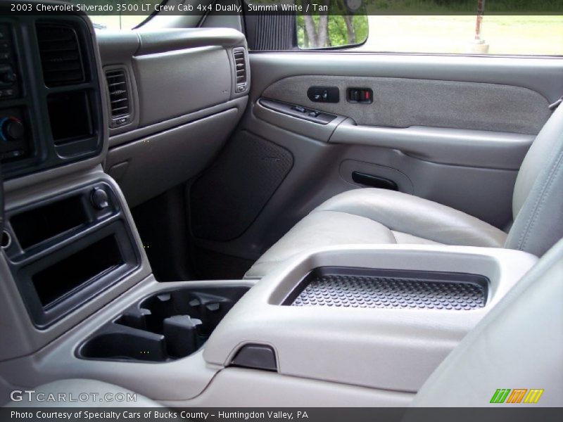 Summit White / Tan 2003 Chevrolet Silverado 3500 LT Crew Cab 4x4 Dually
