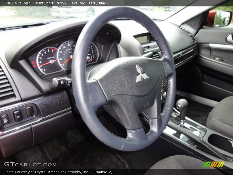 Rave Red Pearl / Black 2009 Mitsubishi Galant Sport Edition