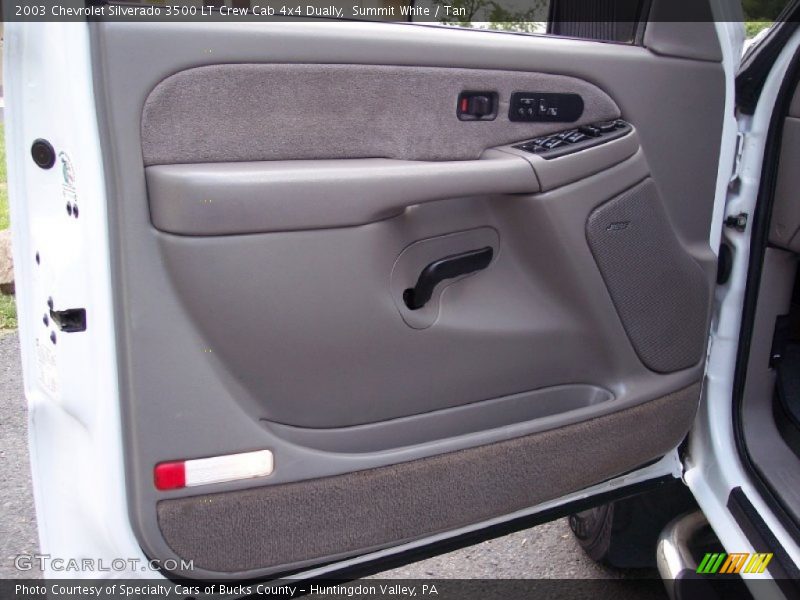 Summit White / Tan 2003 Chevrolet Silverado 3500 LT Crew Cab 4x4 Dually