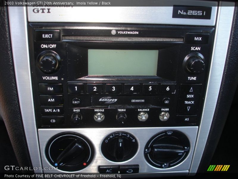 Controls of 2003 GTI 20th Anniversary