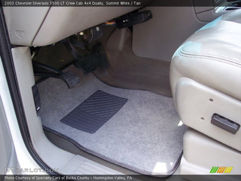 Summit White / Tan 2003 Chevrolet Silverado 3500 LT Crew Cab 4x4 Dually