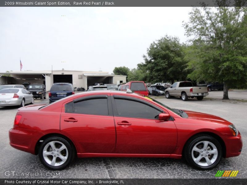 Rave Red Pearl / Black 2009 Mitsubishi Galant Sport Edition