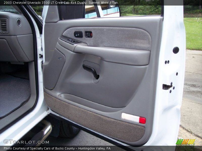 Summit White / Tan 2003 Chevrolet Silverado 3500 LT Crew Cab 4x4 Dually