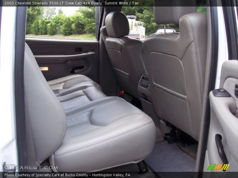 Summit White / Tan 2003 Chevrolet Silverado 3500 LT Crew Cab 4x4 Dually