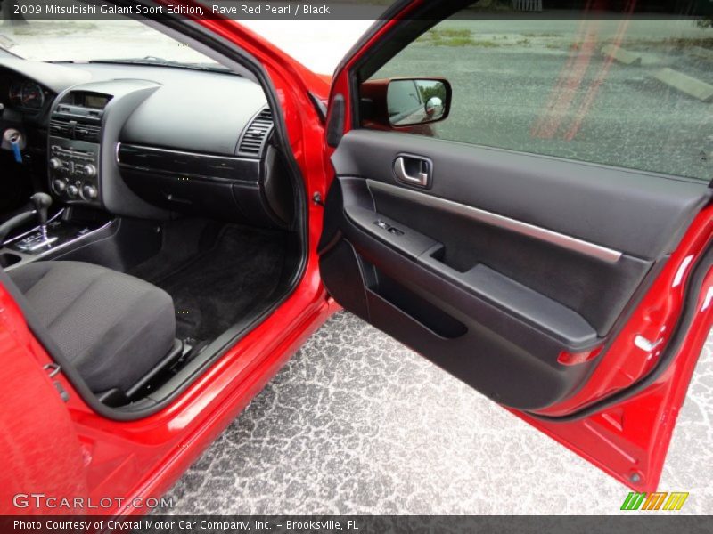 Rave Red Pearl / Black 2009 Mitsubishi Galant Sport Edition