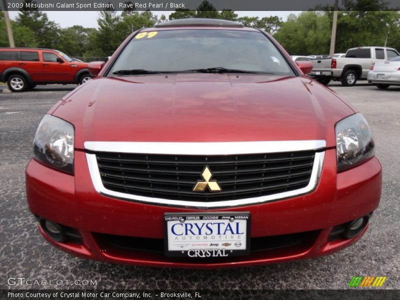 Rave Red Pearl / Black 2009 Mitsubishi Galant Sport Edition