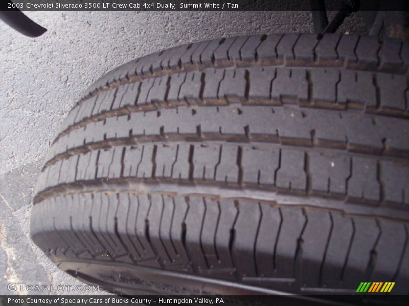 Summit White / Tan 2003 Chevrolet Silverado 3500 LT Crew Cab 4x4 Dually