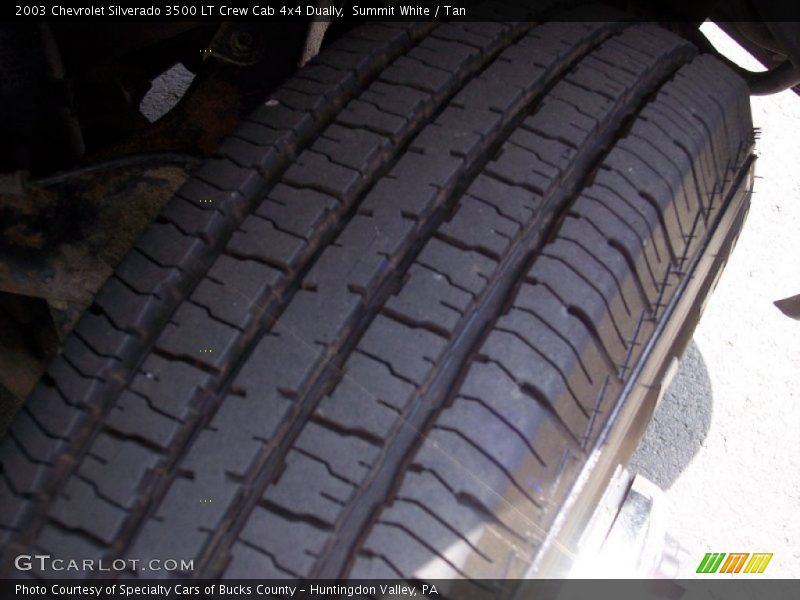 Summit White / Tan 2003 Chevrolet Silverado 3500 LT Crew Cab 4x4 Dually