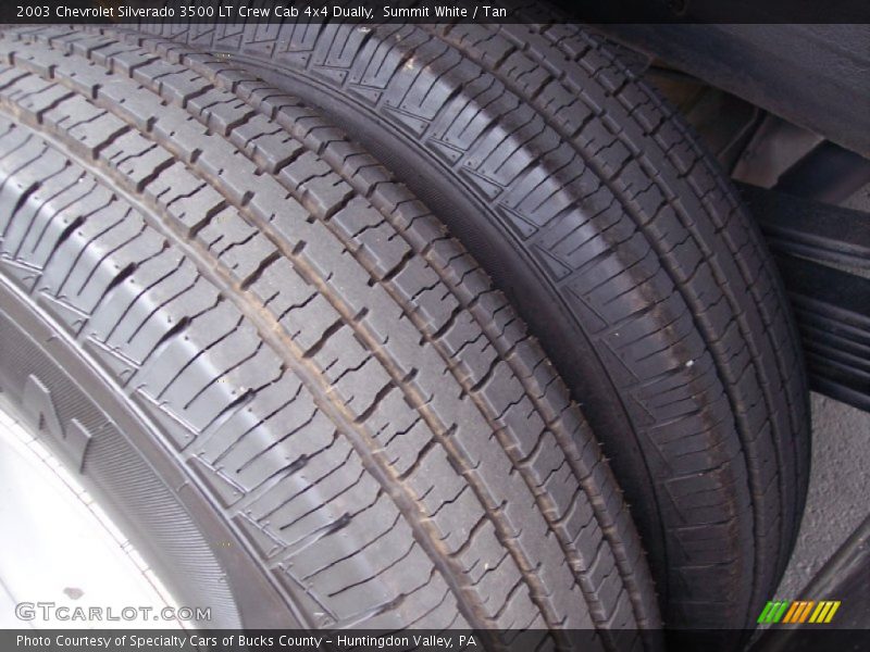 Summit White / Tan 2003 Chevrolet Silverado 3500 LT Crew Cab 4x4 Dually