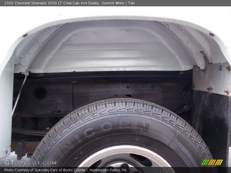 Summit White / Tan 2003 Chevrolet Silverado 3500 LT Crew Cab 4x4 Dually