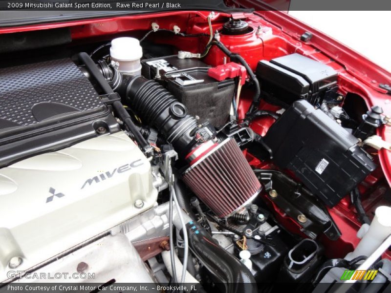 Rave Red Pearl / Black 2009 Mitsubishi Galant Sport Edition