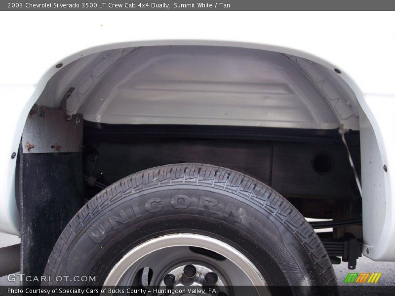 Summit White / Tan 2003 Chevrolet Silverado 3500 LT Crew Cab 4x4 Dually