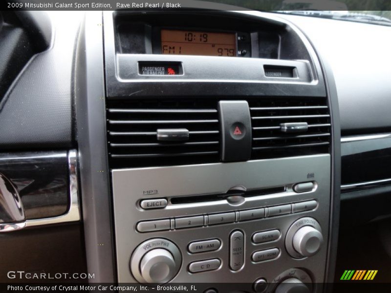 Rave Red Pearl / Black 2009 Mitsubishi Galant Sport Edition