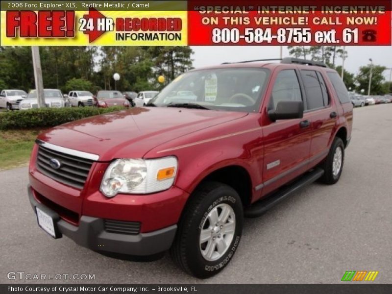 Redfire Metallic / Camel 2006 Ford Explorer XLS