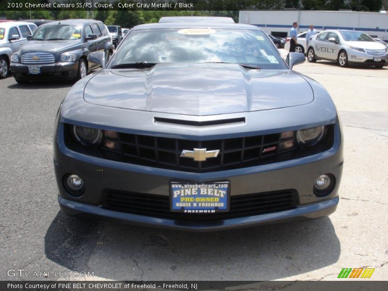 Cyber Gray Metallic / Black 2010 Chevrolet Camaro SS/RS Coupe