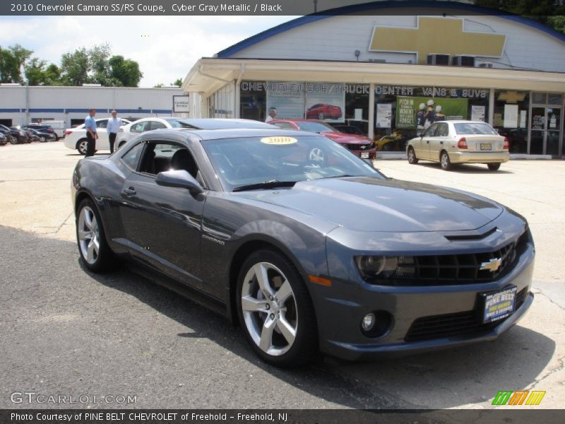 Cyber Gray Metallic / Black 2010 Chevrolet Camaro SS/RS Coupe