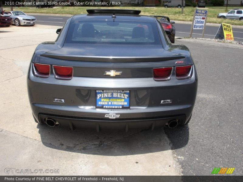 Cyber Gray Metallic / Black 2010 Chevrolet Camaro SS/RS Coupe