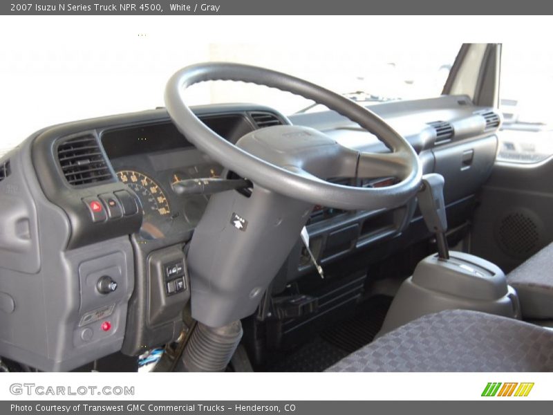 White / Gray 2007 Isuzu N Series Truck NPR 4500