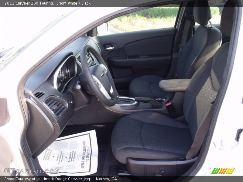 Bright White / Black 2011 Chrysler 200 Touring