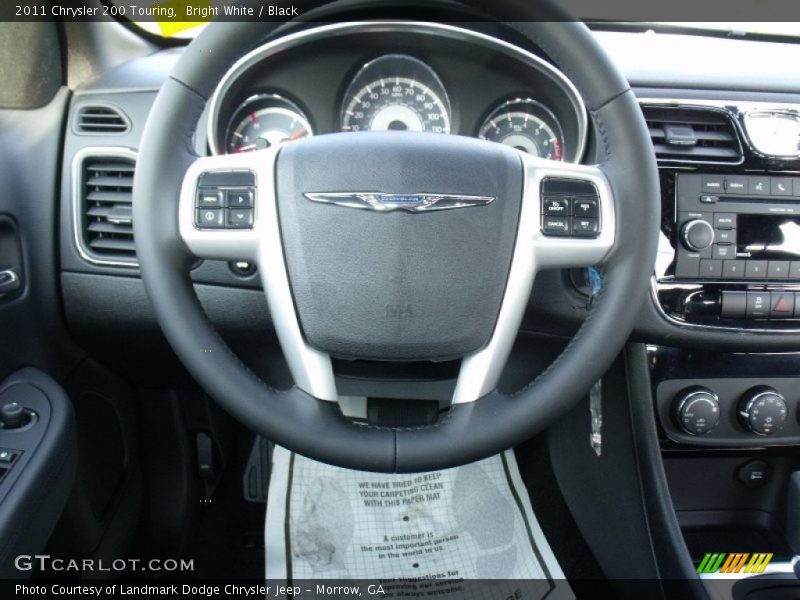 Bright White / Black 2011 Chrysler 200 Touring