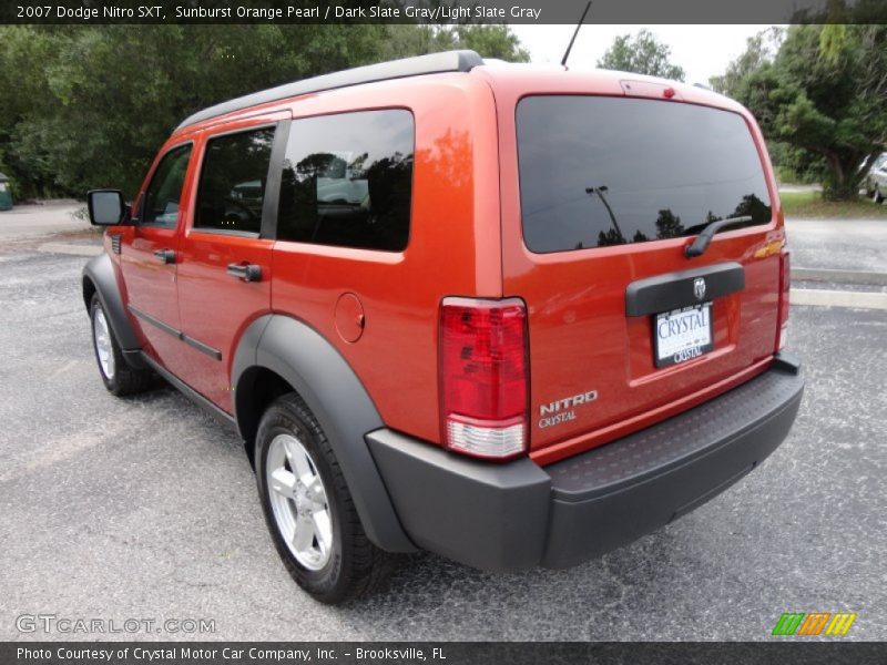 Sunburst Orange Pearl / Dark Slate Gray/Light Slate Gray 2007 Dodge Nitro SXT
