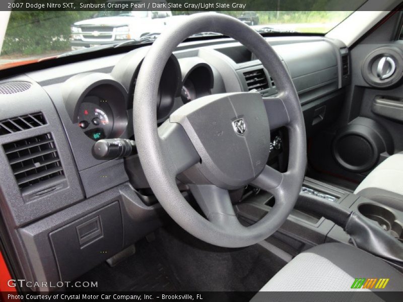 Sunburst Orange Pearl / Dark Slate Gray/Light Slate Gray 2007 Dodge Nitro SXT