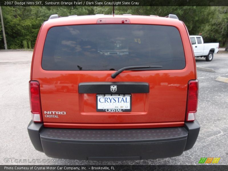 Sunburst Orange Pearl / Dark Slate Gray/Light Slate Gray 2007 Dodge Nitro SXT