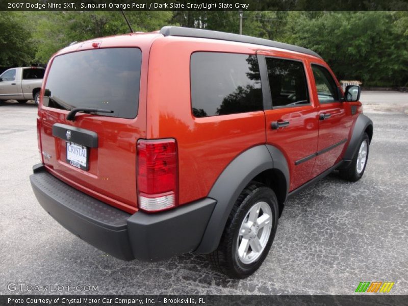 Sunburst Orange Pearl / Dark Slate Gray/Light Slate Gray 2007 Dodge Nitro SXT
