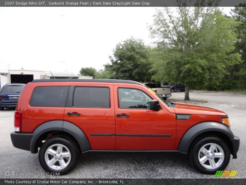 Sunburst Orange Pearl / Dark Slate Gray/Light Slate Gray 2007 Dodge Nitro SXT