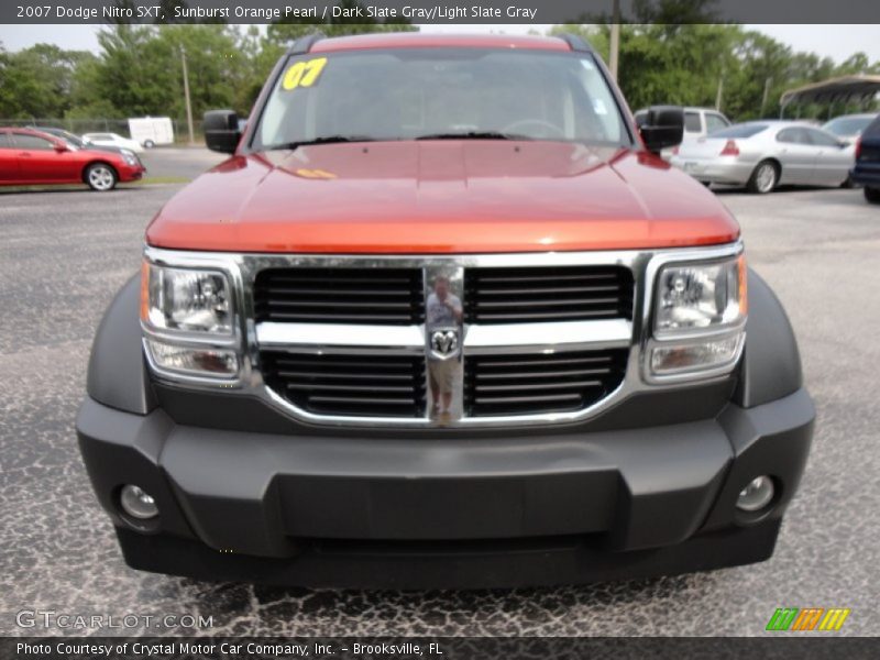 Sunburst Orange Pearl / Dark Slate Gray/Light Slate Gray 2007 Dodge Nitro SXT