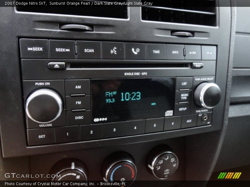 Sunburst Orange Pearl / Dark Slate Gray/Light Slate Gray 2007 Dodge Nitro SXT