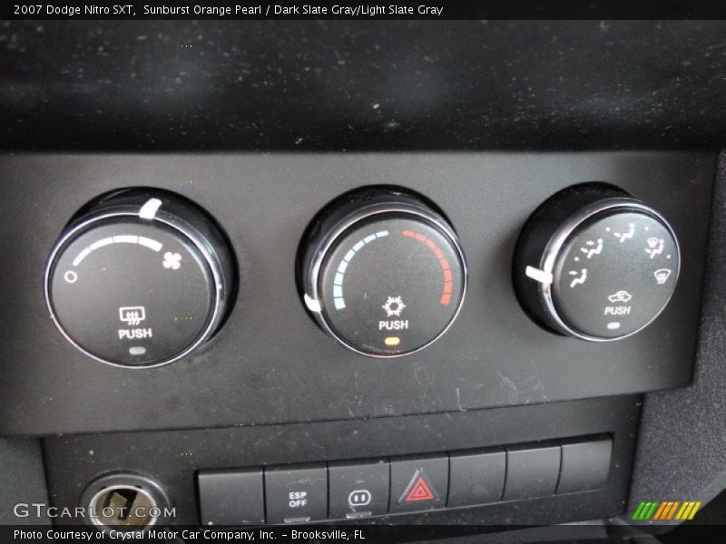 Sunburst Orange Pearl / Dark Slate Gray/Light Slate Gray 2007 Dodge Nitro SXT