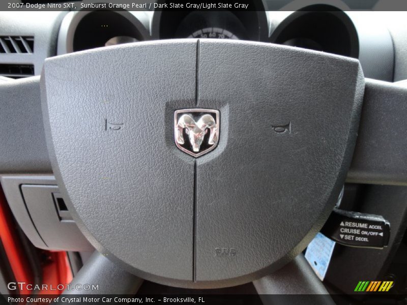 Sunburst Orange Pearl / Dark Slate Gray/Light Slate Gray 2007 Dodge Nitro SXT