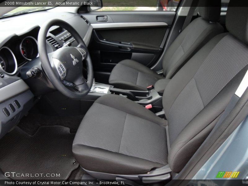 Aqua Metallic / Black 2008 Mitsubishi Lancer ES