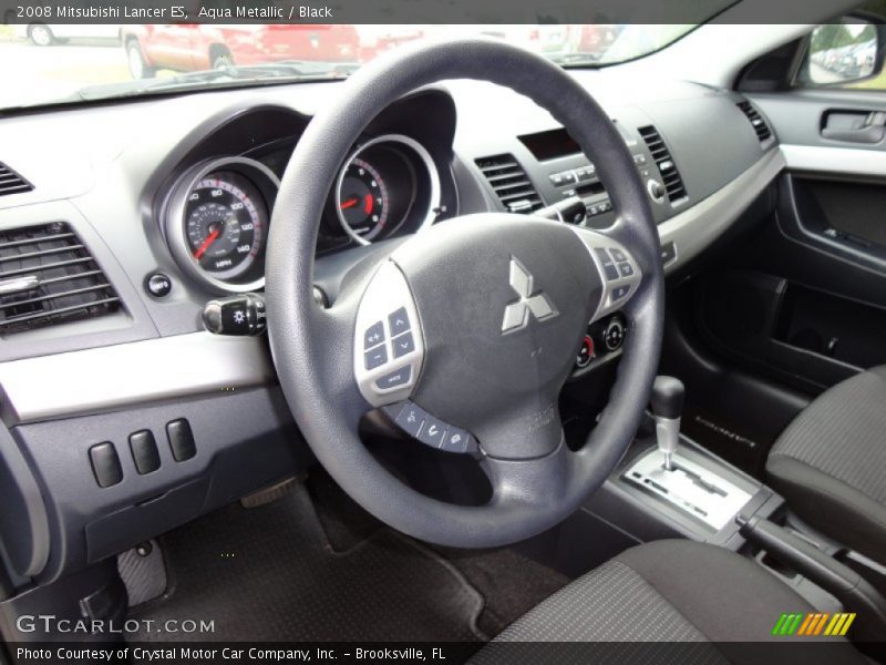 Aqua Metallic / Black 2008 Mitsubishi Lancer ES