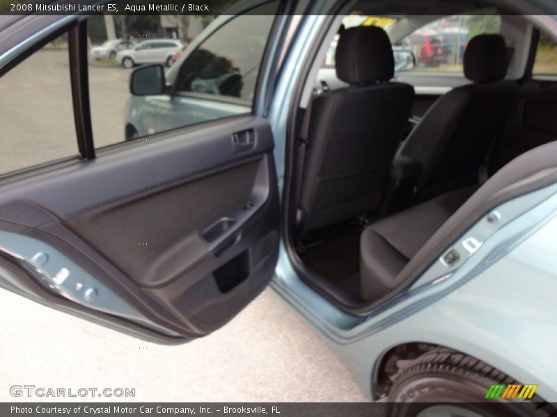 Aqua Metallic / Black 2008 Mitsubishi Lancer ES