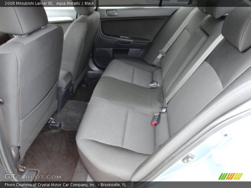Aqua Metallic / Black 2008 Mitsubishi Lancer ES