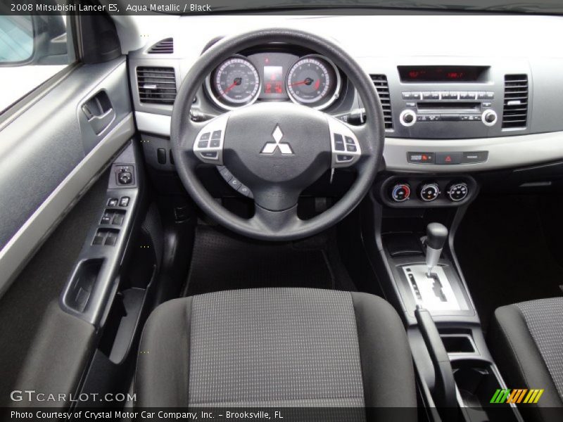 Aqua Metallic / Black 2008 Mitsubishi Lancer ES