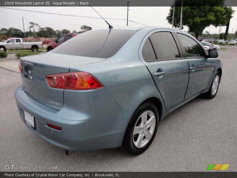 Aqua Metallic / Black 2008 Mitsubishi Lancer ES