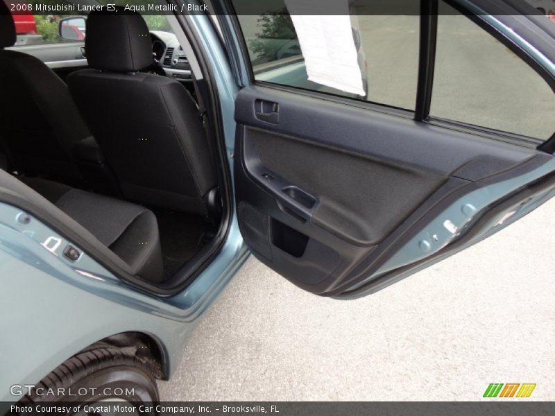 Aqua Metallic / Black 2008 Mitsubishi Lancer ES