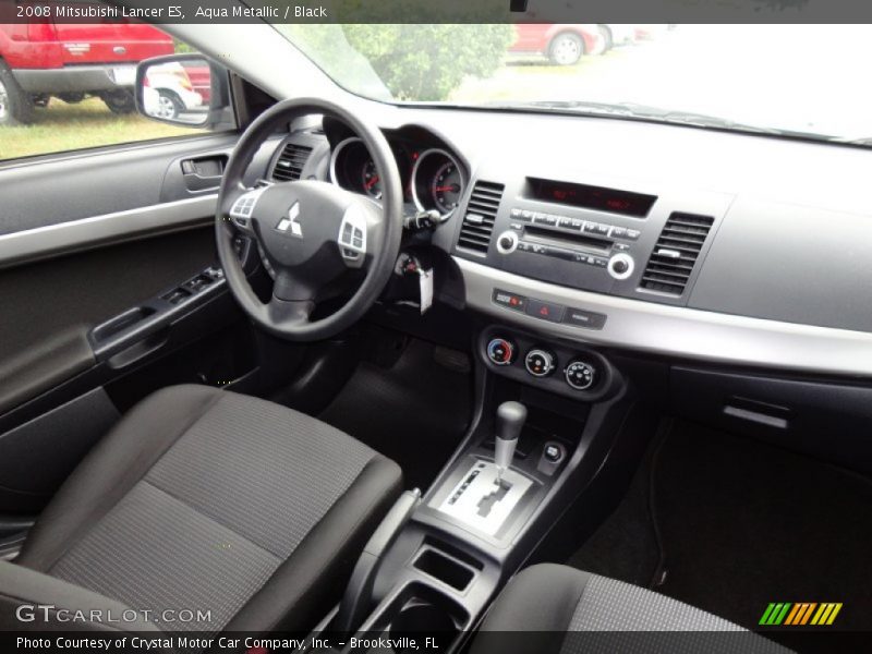 Aqua Metallic / Black 2008 Mitsubishi Lancer ES