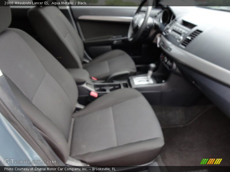 Aqua Metallic / Black 2008 Mitsubishi Lancer ES