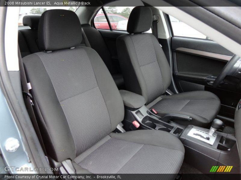 Aqua Metallic / Black 2008 Mitsubishi Lancer ES
