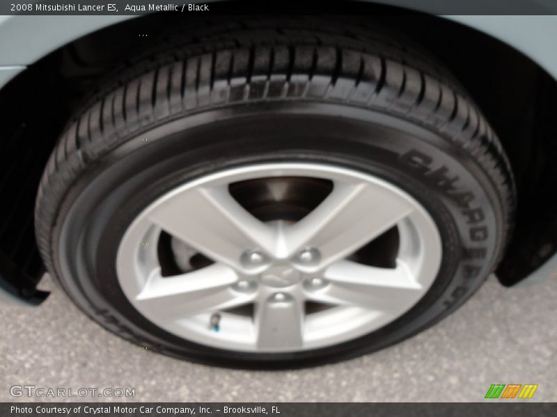 Aqua Metallic / Black 2008 Mitsubishi Lancer ES