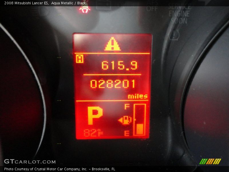 Aqua Metallic / Black 2008 Mitsubishi Lancer ES