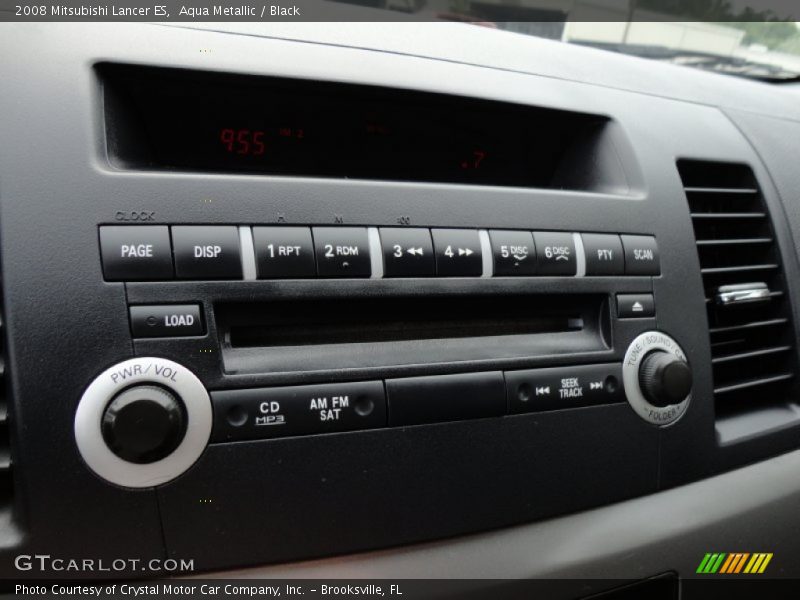 Aqua Metallic / Black 2008 Mitsubishi Lancer ES